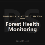 Active Directory Forest Health Monitoring with PowerShell