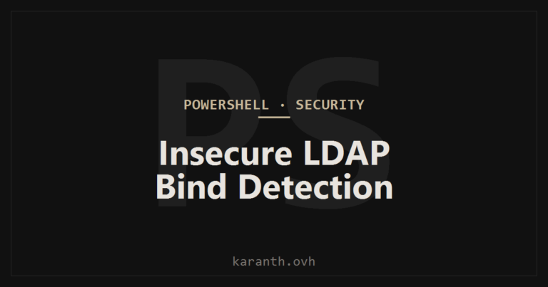 Detecting Insecure LDAP Binds Across All Domain Controllers Using PowerShell