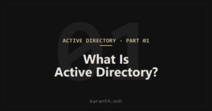 Active Directory — Part 1 — What is Active Directory?
