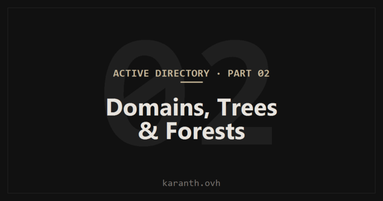 Active Directory — Part 2 — Domains, Trees & Forests