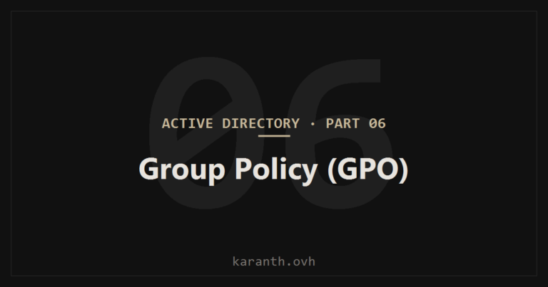Active Directory — Part 6 — Group Policy (GPO)