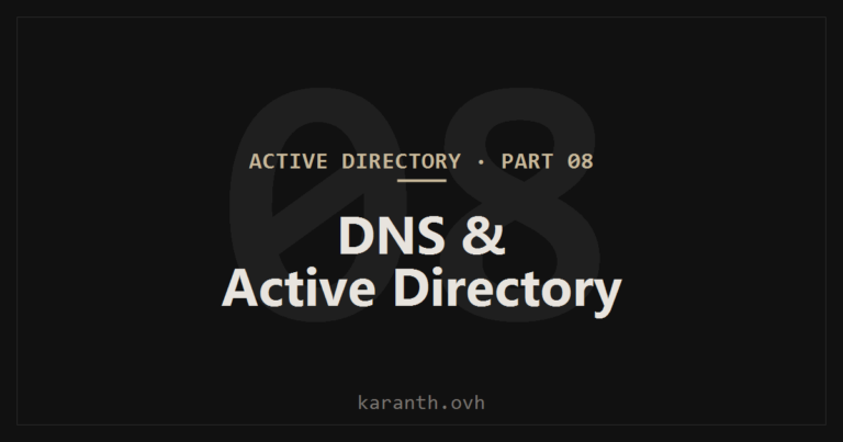 Active Directory — Part 8 — DNS & Active Directory