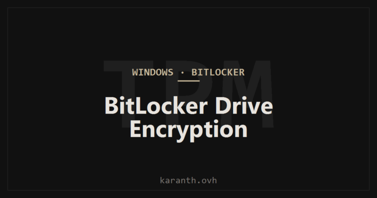 BitLocker Drive Encryption