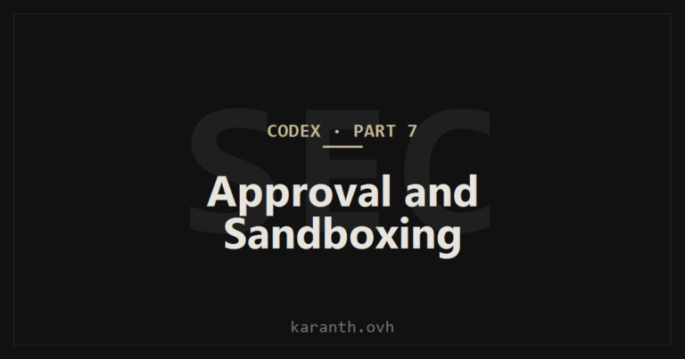 Codex — Part 7 — Approval Modes, Sandboxing, and config.toml