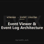 Event Viewer and the Windows Event Log Architecture