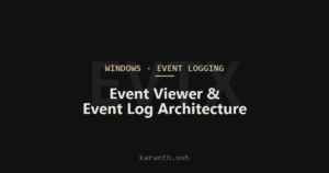 Event Viewer and the Windows Event Log Architecture