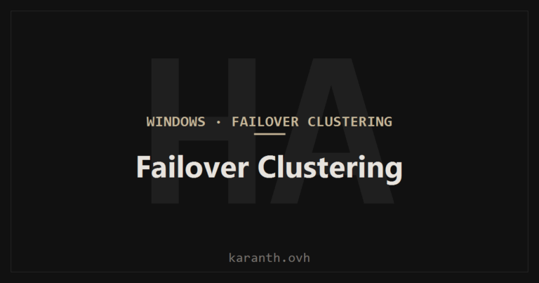Failover Clustering