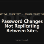 Password Changes Not Replicating Between Sites