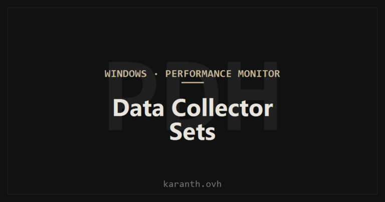 Performance Monitor and Data Collector Sets