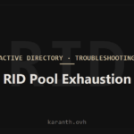 RID Pool Exhaustion — Cannot Create New AD Objects