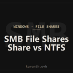 SMB File Shares — Share vs NTFS Permissions