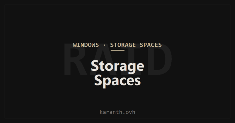 Storage Spaces
