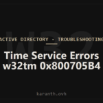 Time Service Errors — w32tm 0x800705B4