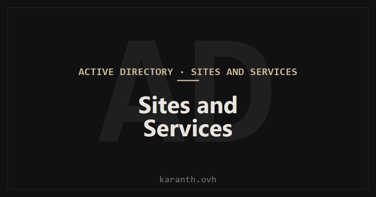 Active Directory Sites and Services