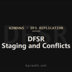 DFS Replication — Staging, Conflict Resolution, and Quotas