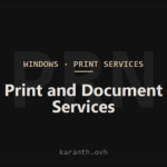Print and Document Services