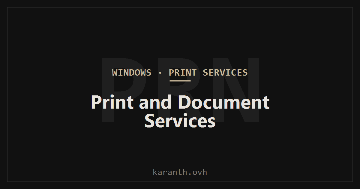 Print and Document Services