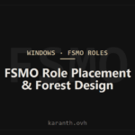 Active Directory FSMO Roles Part 2: Placement Best Practices and Forest Design