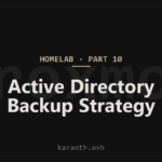 Homelab Part 10 Active Directory Backup Strategy Proxmox Backup Server