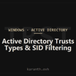 Active Directory Trusts: Types, Transitivity, and SID Filtering Architecture